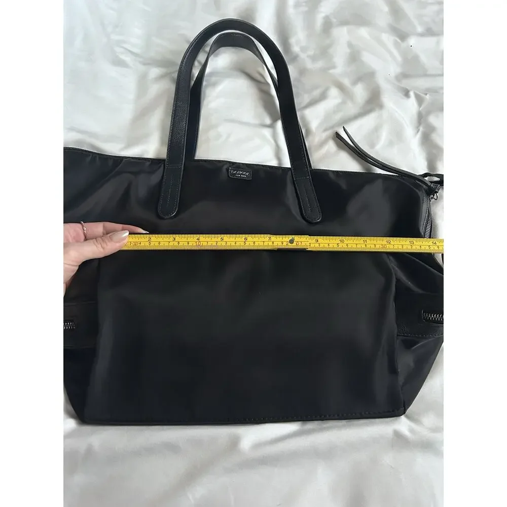 Botkier Black Nylon Bond Tote Bag Minimalist Versatile City Summer City Fashion